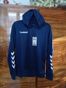 Hummel bluza sportowa z kapturem hmlPROMO KIDS POLY 176 granatowa,  z metką