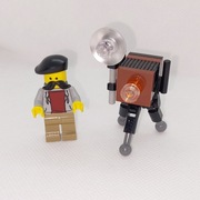Fotograf aparat wielkoformatowy lego klocki