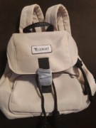 Plecaczek beżowy YYcoveri zaciągany czarne dodatki