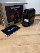 Ekspres na kapsułki NESPRESSO,  instrukcja, filiżanka + 4 kapsułki