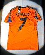 (S) Cristiano Ronaldo #7 Real Madryt 2013/2014 Nowa Pomarańczowa Koszulka