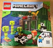 Lego Minecraft 21158 Żłobek dla Pand+instrukcja+2 figurki małe albo 1 duża