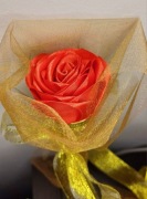 Róża ręcznie robiona, idealna na prezent 