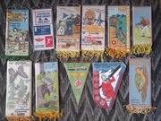 Proporczyki 225 szt NIEUŻYWANE !!! OKAZJA !!! PKP PTTK PRL tylko do 17.01 !