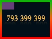 793 399 399 ZŁOTY NUMER STARTER PLAY ŁATWY NA KARTĘ PREPAID GSM