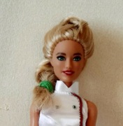Lalka blond blondynka zielone oczy Barbie modna