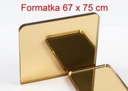 PLEXI 3mm ZŁOTE LUSTRO 75x67 cm formatka złota