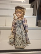 Lalka kolekcjonerska porcelanowa