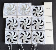 Wentylatory be quiet! Light Wings White 140mm ARGB 9szt.