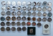 Srebrny zestaw monet z okresu IIIRP 55 x 10zł Polska