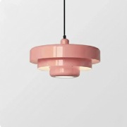 Nowa duża różowa lampa vintage mid centaury bauhaus retro metalowa loftowa