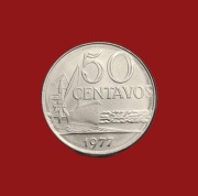 Moneta 50 centavo 1977, Brazylia