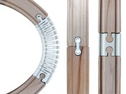 Zestaw łączników (11 szt) do rozbudowy torów Ikea, Brio, Bigjigs