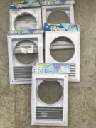 Kratka went. 14x21 z siatką wyjściem na okap śr125