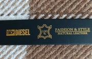 Nowy skórzany pasek męski - skóra naturalna – solidna klamra – Diesel