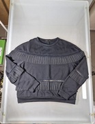 Moda Włoska Elegancka Bluza Bluzka Plisowany Dekor Rozmiar M