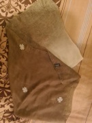 Brązowa chusta chanel made in italy