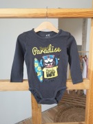 H&M body 86 Minionki Minions długi rękaw szare bawełna bawelniane