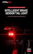 Tylna Rowerowa Lampka Cyclami CY200 z funkcją STOP