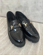 Mokasyny Eleganckie Damskie Czarne