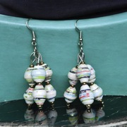 Kolczyki - Ekologiczne, ręcznie robione kolczyki z Afryki (Uganda)