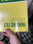 Filtr kabinowy mann CU26006