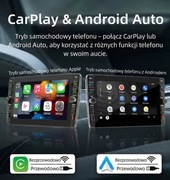 Android Radio 2DIN 9” CarPlay Android Auto GPS Bluetooth FM RDS Uniwersalne