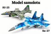 Model samolotu Su-27, model samolotu  Su-25. Skala 1:72. Nowe