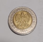 5 złotych 1996 obiegowa 