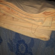 materiał kupon flanela pościel łososiowy żółty pomarańczowy 150x600 (9m)