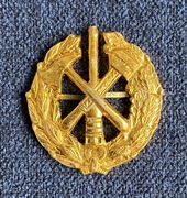 Kokarda radziecka, godło na czapkę ZSRR. Straż pożarna