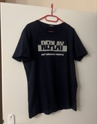 Koszulka bluzka t-shirt Replay L granatowa 
