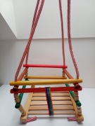 Huśtawka drewniana dla dzieci 