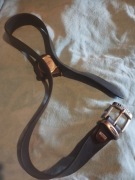 Pasek męski mustang jeans skóra 