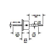BYP660 500R _ 500V 0,6A Dioda prostownicza krzemowa CEMI  zabytek PRL