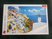 puzzle Trefl - "Santorini, Grecja" - 1500 elementów