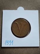 Moneta Malezja 1 ringgit 1991