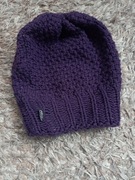 Fioletowa liliowa czapka z błyszczącą nitką