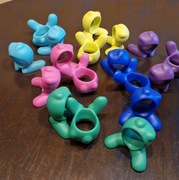 Z Alessi OBRĄCZKI RELINGI na serwetki zestaw 18 szt. design włoski prezent 