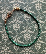 Delikatna Bransoletka z malachitem