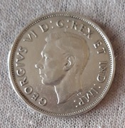 MONETA Canada 50 centów 1940 Georgivs VI D Srebrna pół dolara Kanadyjska 