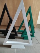 Choinki lampiony  z pracowni stolarskiej 