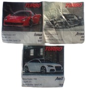 3 historyjki z gumy turbo : FERRARI 037, AUDI 009 , ACURRA 046 - OB. M. OF.