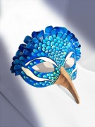 Maska karnawałowa paw – elegancka, ręcznie robiona, cosplay / bal maskowy