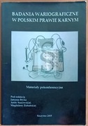 praca zbiorowa "Badania wariograficzne w polskim prawie karnym"