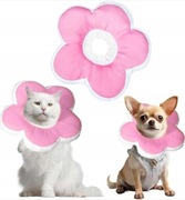dellyy Obroża ochronna dla kota różowy kwiatek 