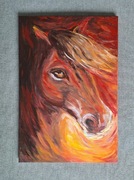 Obraz ręcznie malowany na płótnie KOŃ