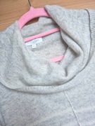 Ładny jasny kaszmirowy sweter w paski M, 100% kaszmir