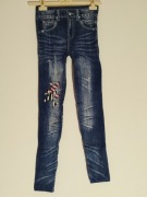 Legginsy Jeans z Bardzo Miękkiej Dzianiny 