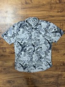 Koszula z krótkim rękawem lniana hawajska linen cotton slim Giordano S